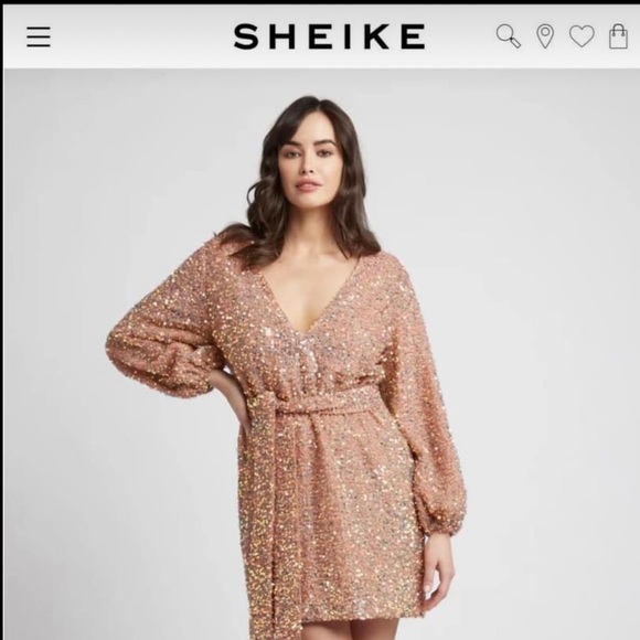 Sheike Dresses & Skirts - Wore once, it’s size 6 but easy fit for8-10. Perfect for Christmas or NYE party